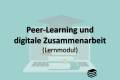Öffnen Peer-Learning und digitale Zusammenarbeit
